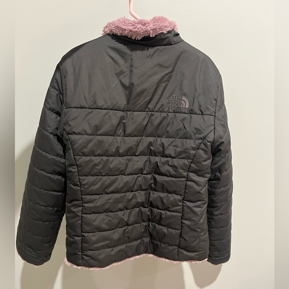 The North Face Reversible Mossbud Jacket - Grey/Purple 6 - Picture 2 of 6